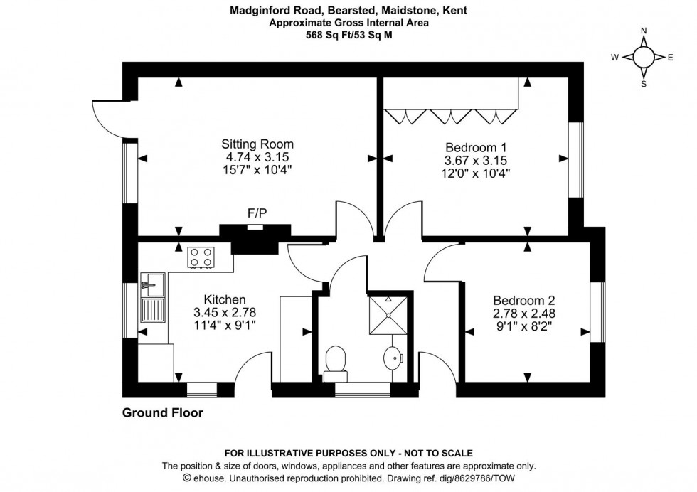 Floorplan for Madginford Road, Bearsted, Maidstone