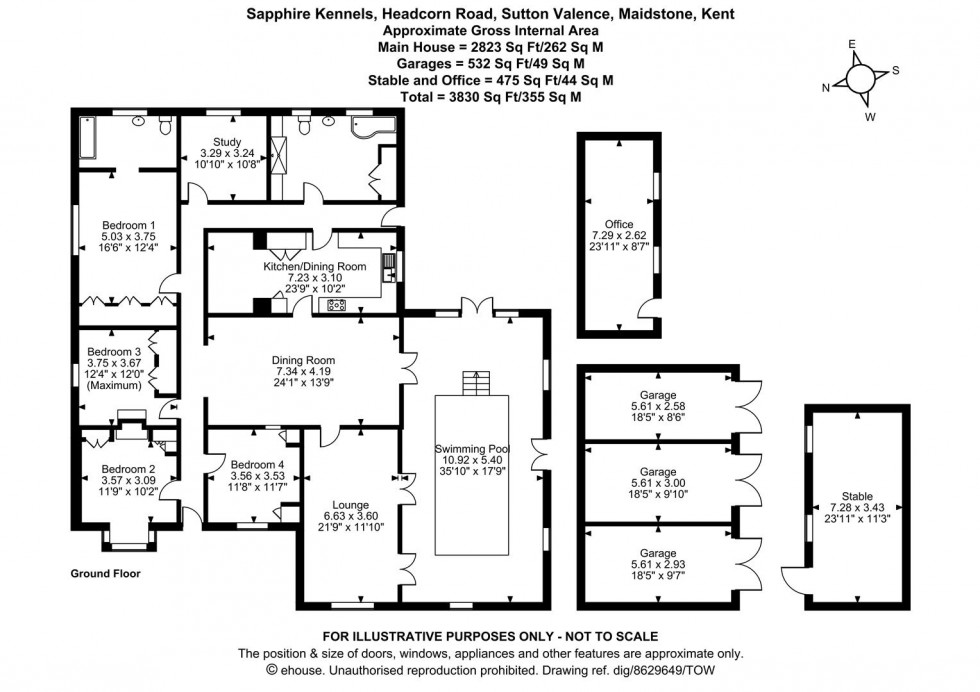 Floorplan for Headcorn Road, Sutton Valence, Maidstone