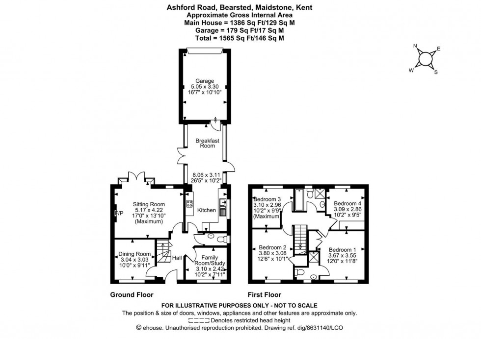 Floorplan for Ashford Road, Bearsted, Maidstone