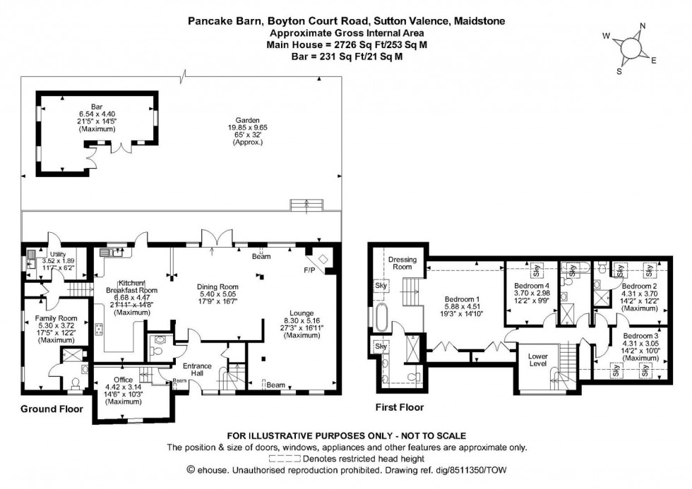 Floorplan for Boyton Court Road, Sutton Valence, Maidstone