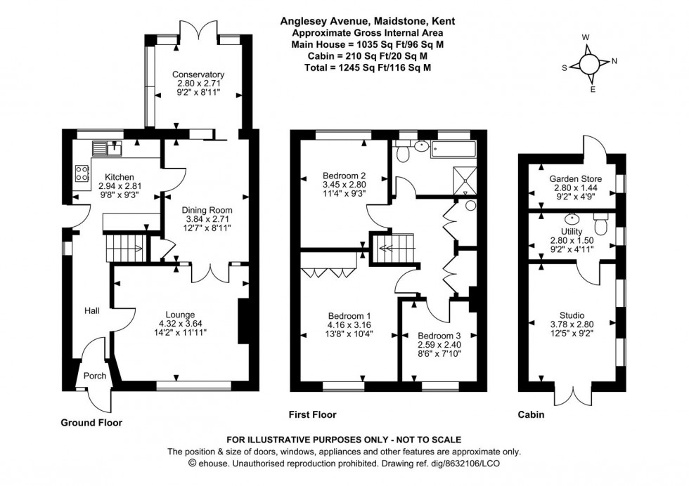 Floorplan for Anglesey Avenue, Maidstone