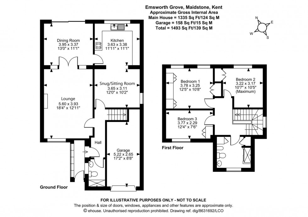 Floorplan for Emsworth Grove, Maidstone