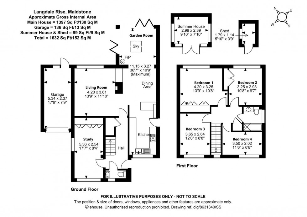 Floorplan for Langdale Rise, Maidstone