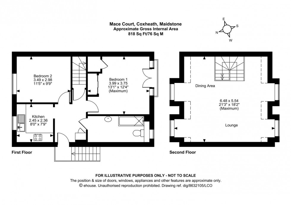 Floorplan for Mace Court, Coxheath, Maidstone