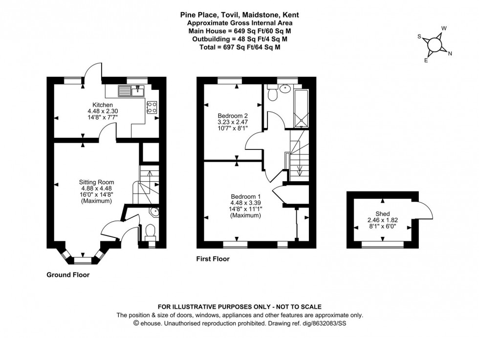 Floorplan for Pine Place, Tovil, Maidstone