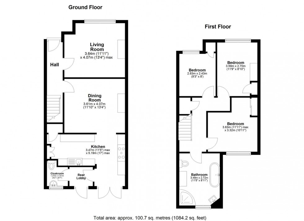 Floorplan for Salisbury Road, Penenden Heath, Maidstone