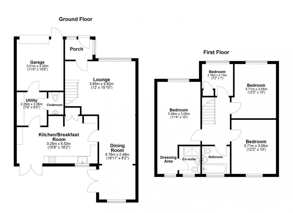 Floorplan for River Way, Larkfield