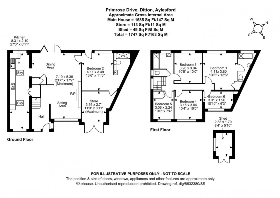 Floorplan for Primrose Drive Ditton, Aylesford