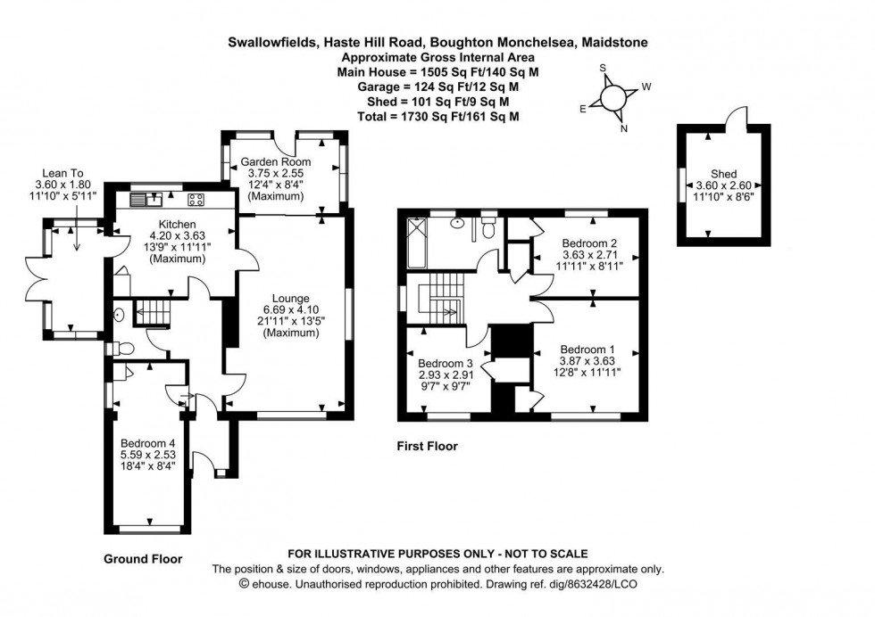 Floorplan for Haste Hill Road, Boughton Monchelsea