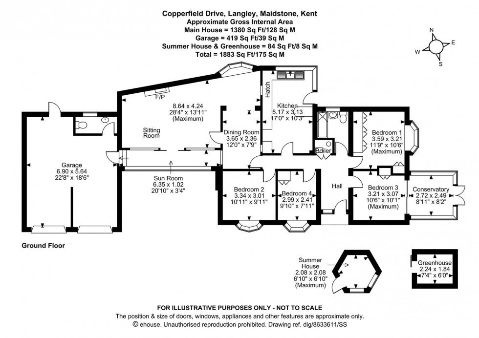 Floorplan for Copperfield Drive, Langley, Maidstone