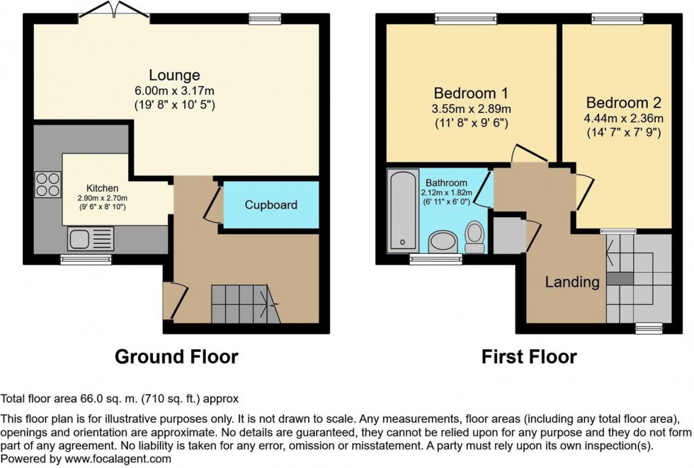 Floorplan for Waverley Close, Coxheath, Maidstone