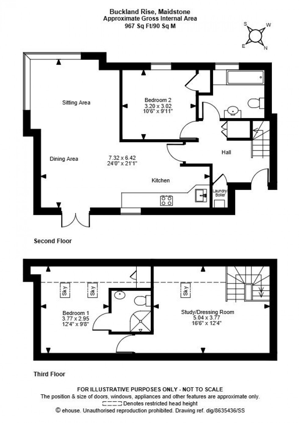 Floorplan for Buckland Rise, Maidstone