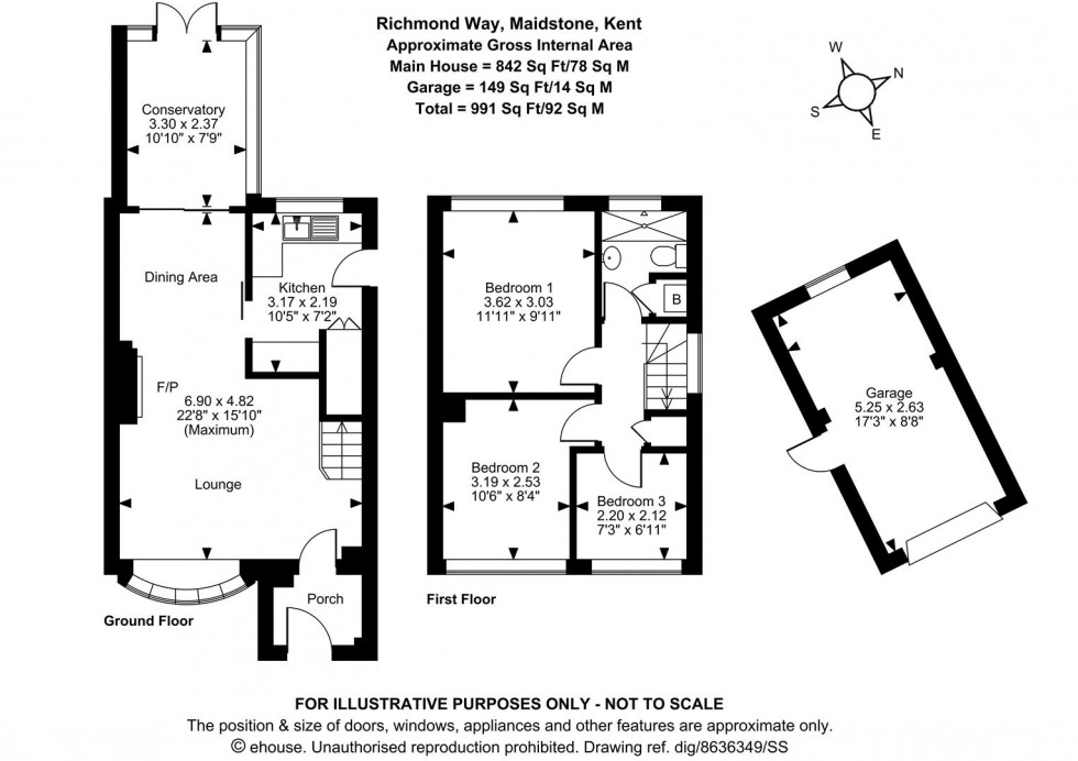 Floorplan for Richmond Way, Maidstone