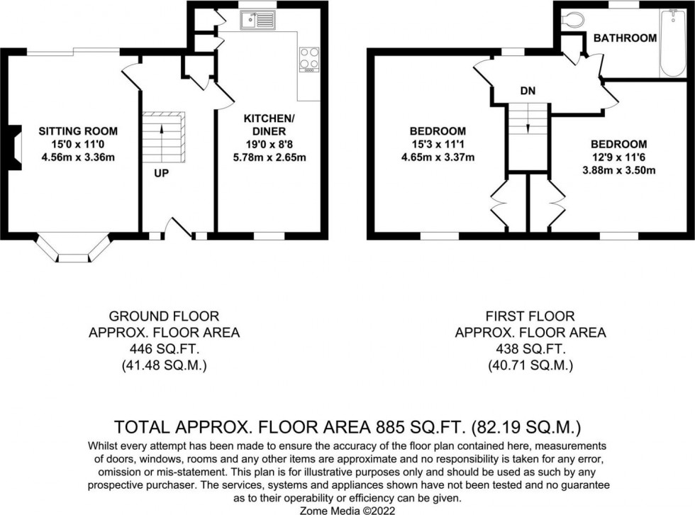 Floorplan for Mosquito Road, West Malling