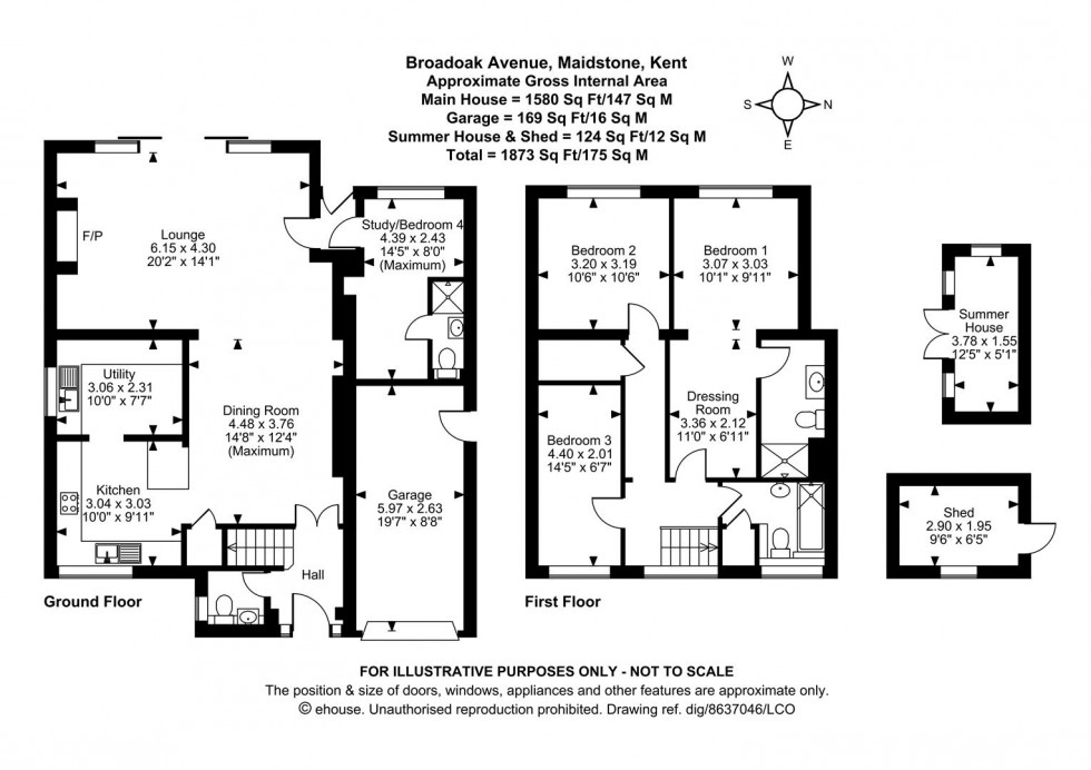 Floorplan for Broadoak Avenue, Maidstone