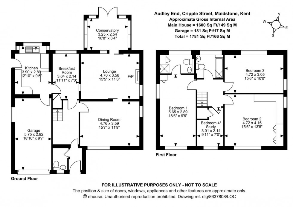 Floorplan for Cripple Street, Maidstone