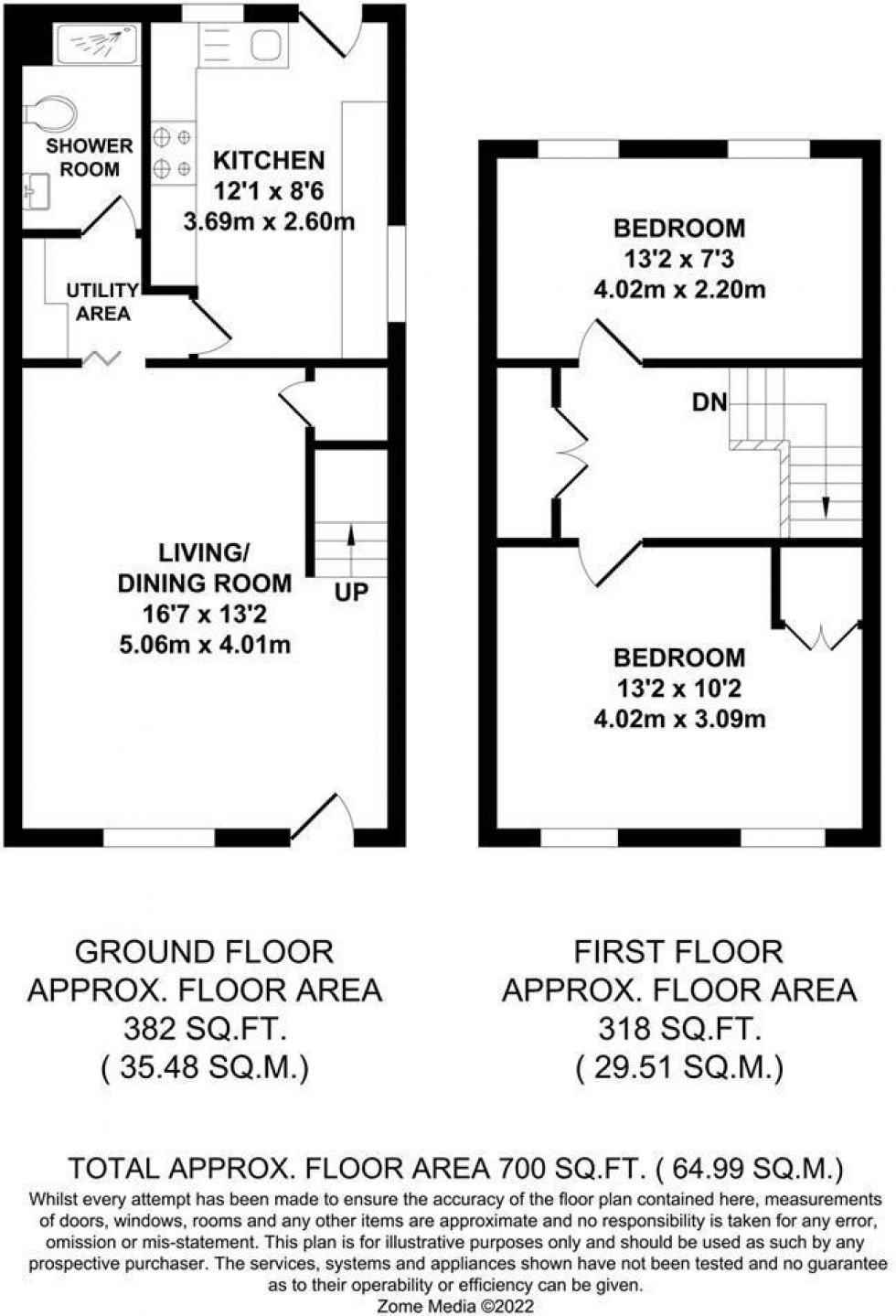 Floorplan for Queens Avenue, Snodland