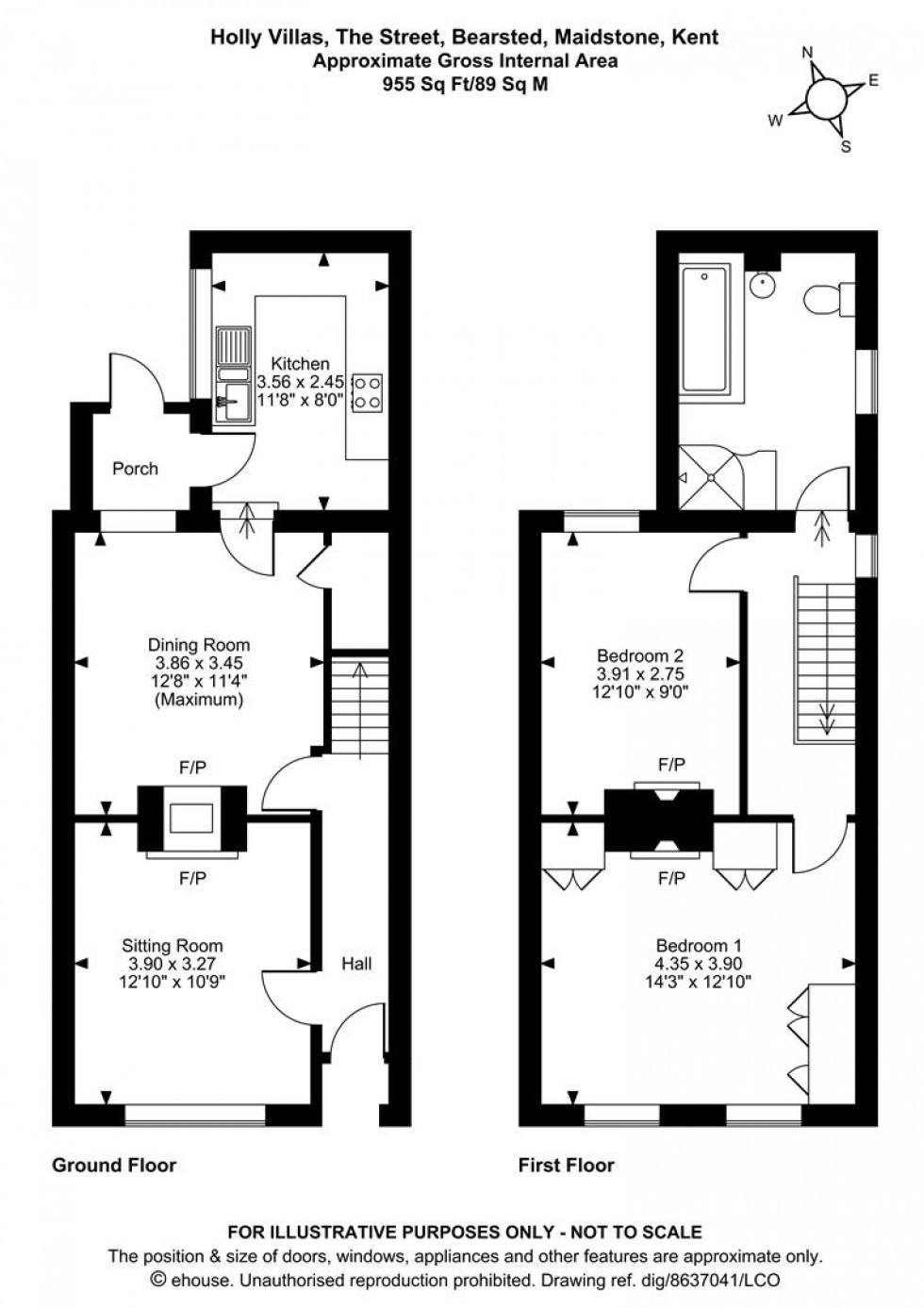 Floorplan for The Street, Bearsted, Maidstone