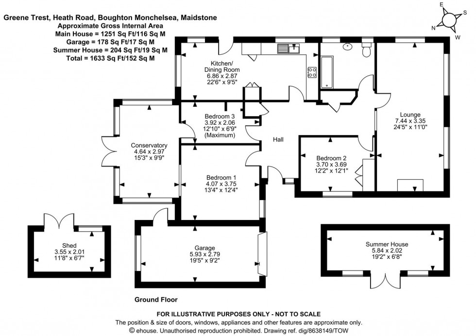 Floorplan for Heath Road, Boughton Monchelsea