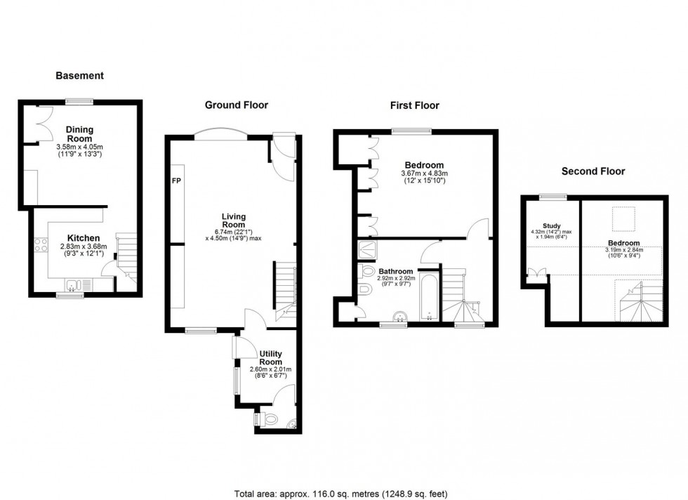 Floorplan for Wheeler Street, Maidstone