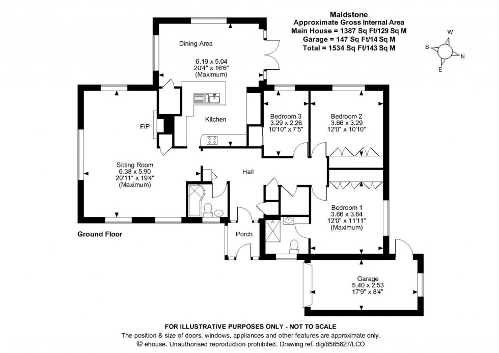 Floorplan for Athelstan Green, Hollingbourne, Maidstone