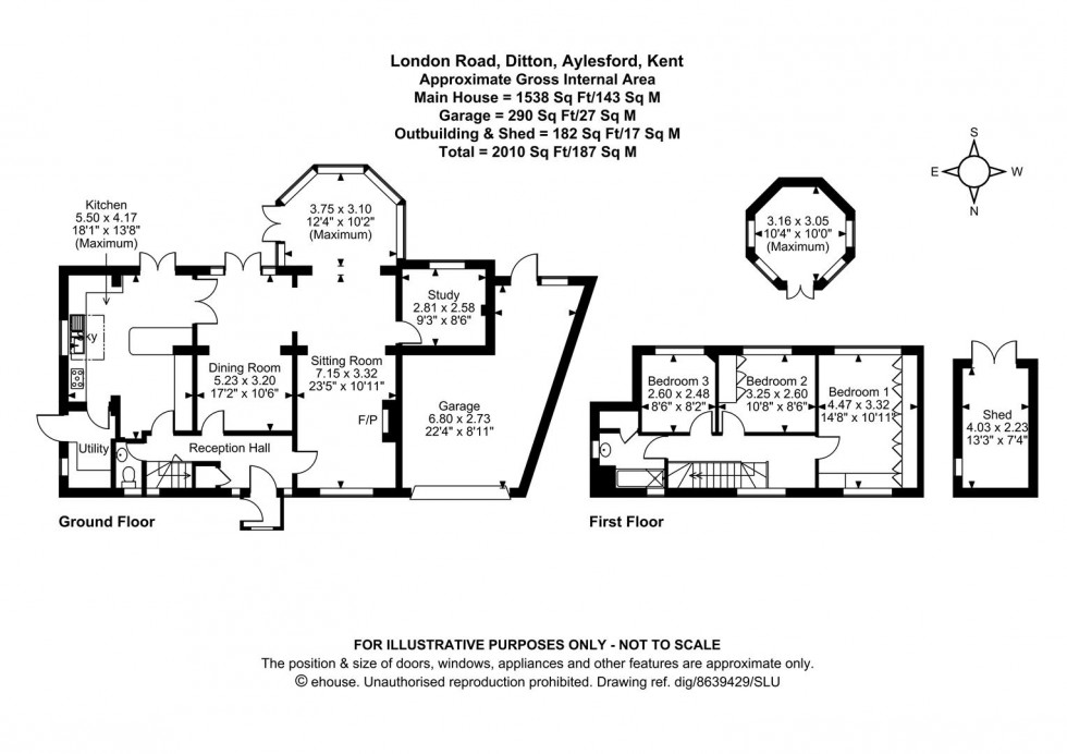 Floorplan for London Road, Ditton, Aylesford