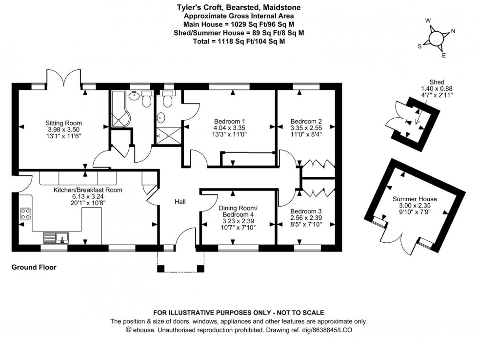 Floorplan for Tyler's Croft, Bearsted, Maidstone