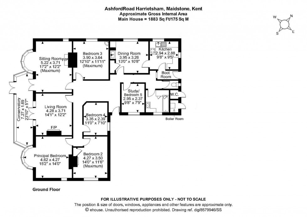 Floorplan for Ashford Road, Harrietsham, Maidstone