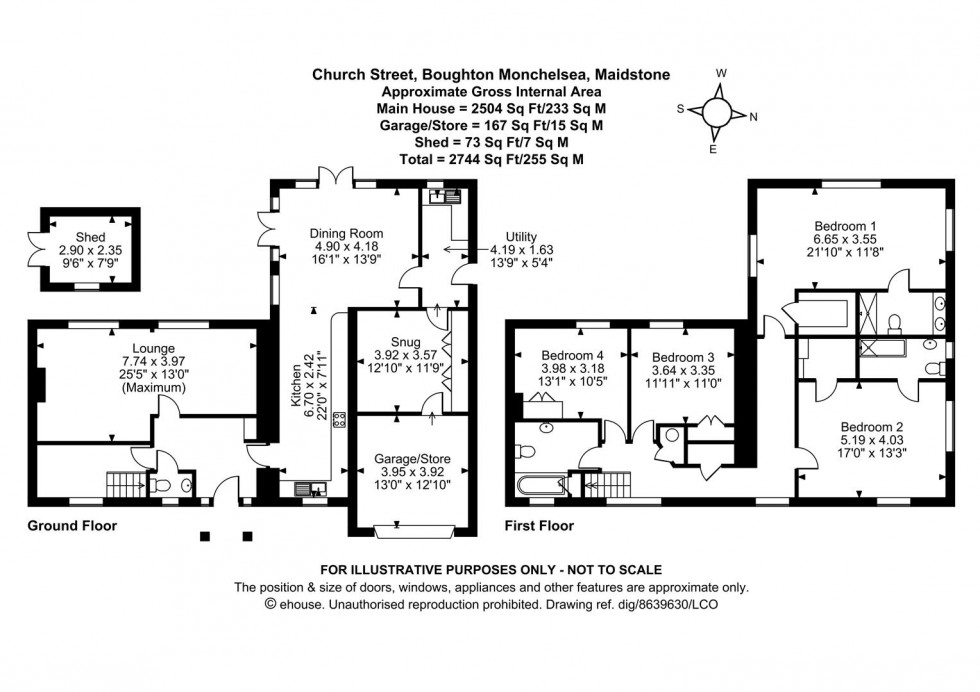 Floorplan for Church Street, Boughton Monchelsea, Maidstone