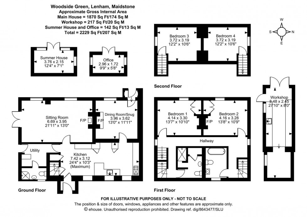 Floorplan for Woodside Green, Lenham, Maidstone