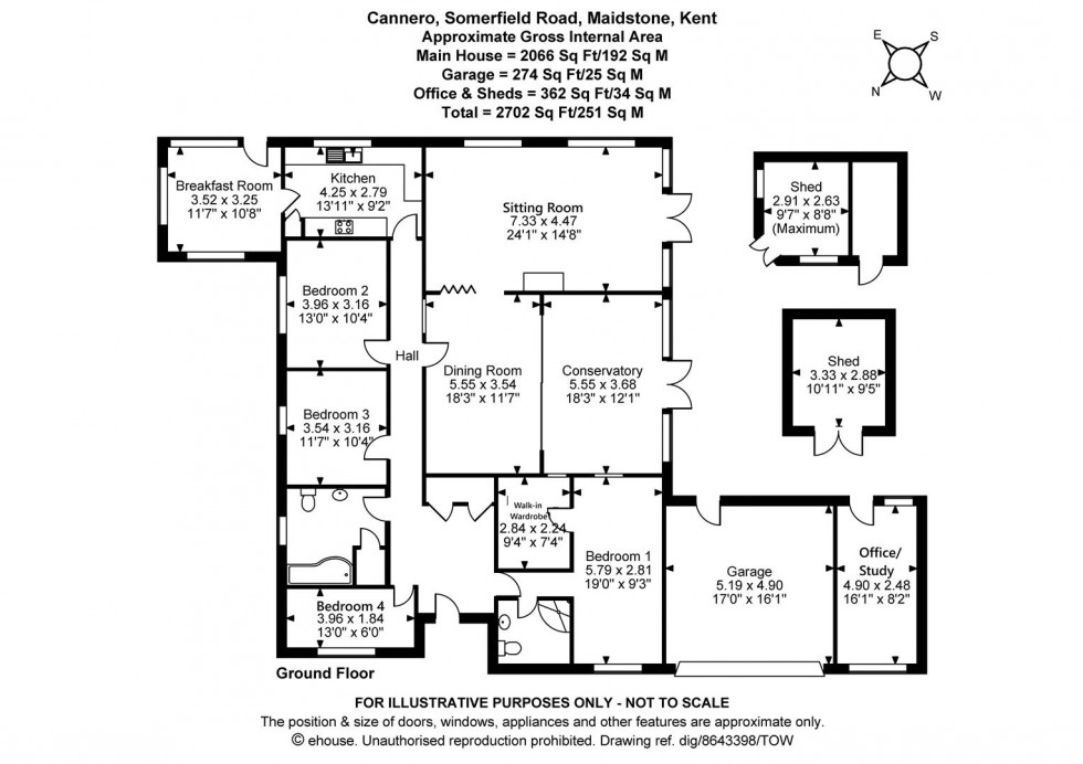 Floorplan for Somerfield Road, Maidstone