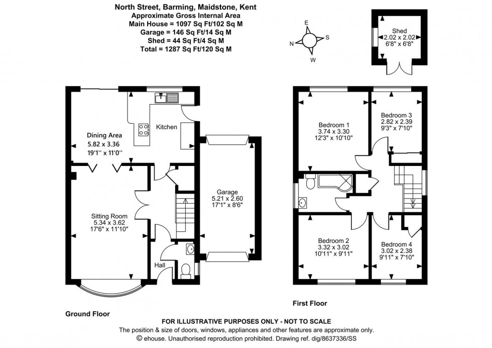 Floorplan for North Street, Barming, Maidstone