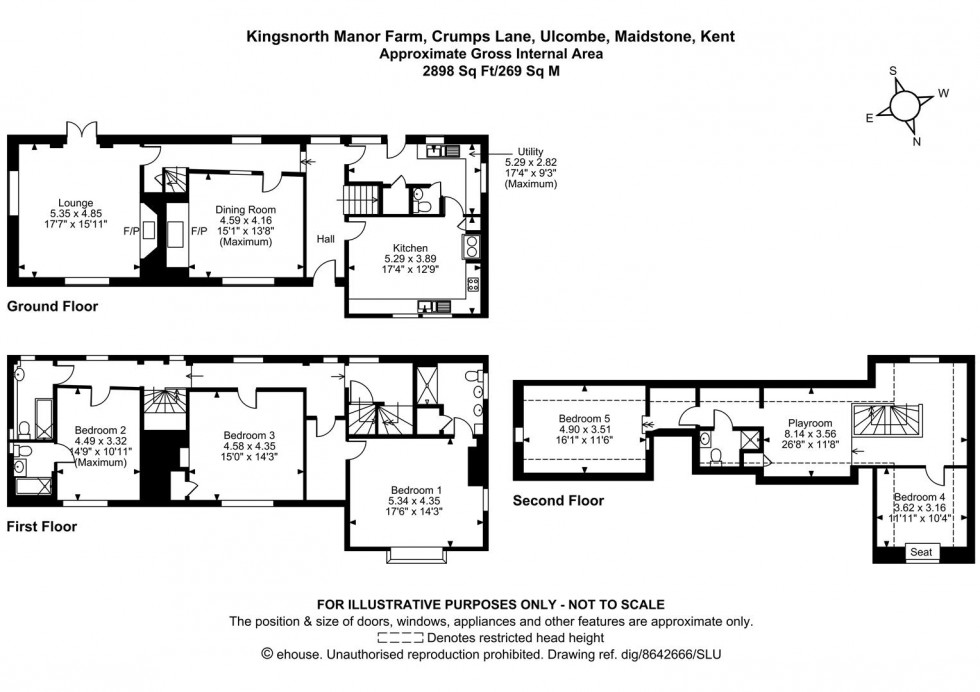 Floorplan for Crumps Lane, Ulcombe, Maidstone