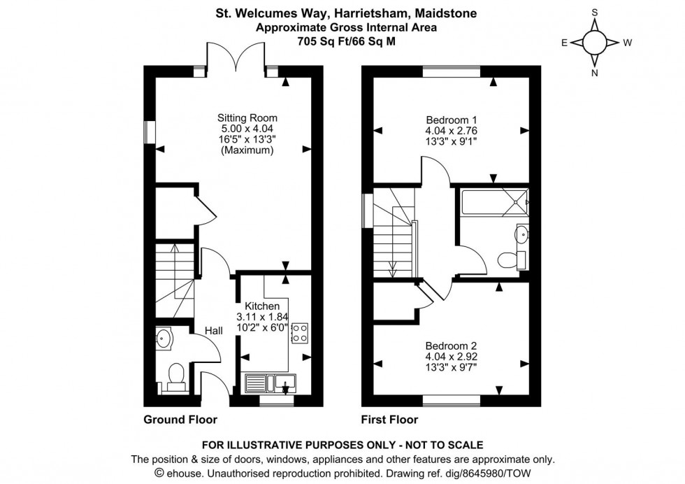 Floorplan for St. Welcumes Way, Harrietsham, Maidstone