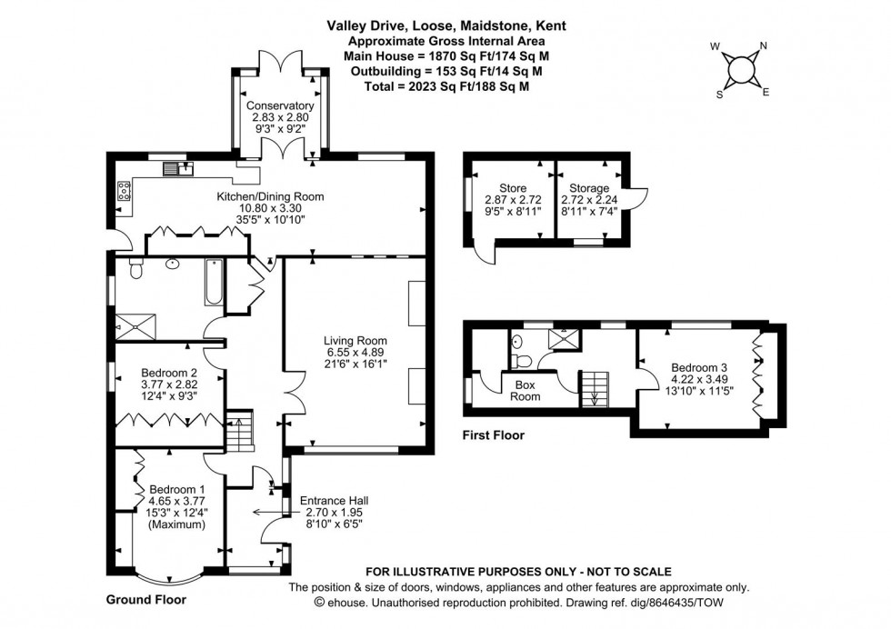 Floorplan for Valley Drive, Loose, Maidstone