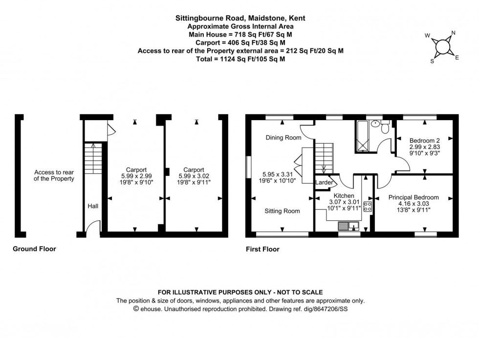 Floorplan for Sittingbourne Road, Maidstone