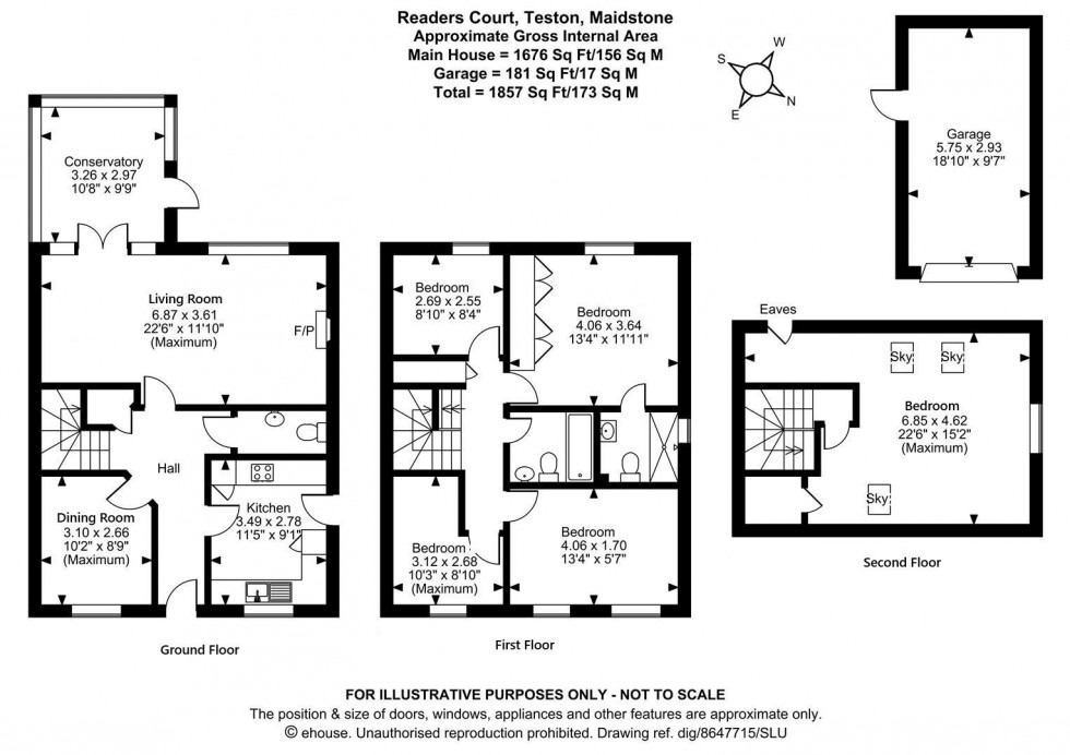 Floorplan for Readers Court, Teston, Maidstone
