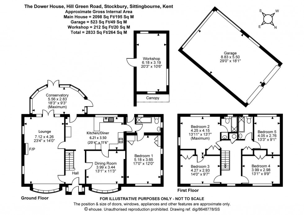 Floorplan for Hill Green Road, Stockbury, Sittingbourne