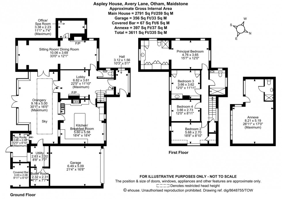 Floorplan for Avery Lane, Otham, Maidstone