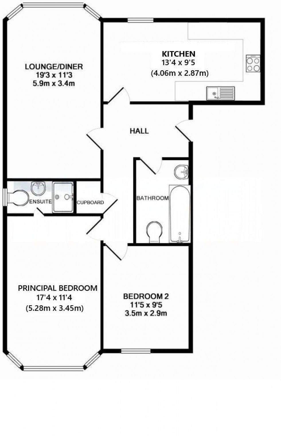 Floorplan for Buckland Road, Maidstone