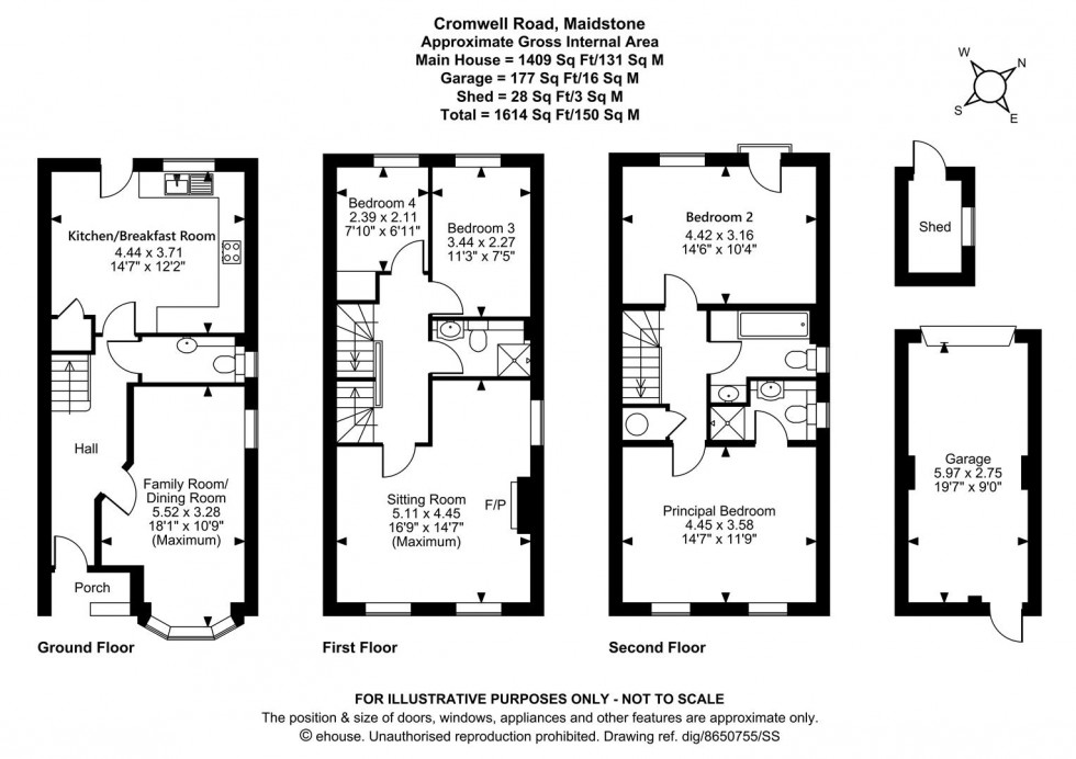 Floorplan for Cromwell Road, Maidstone