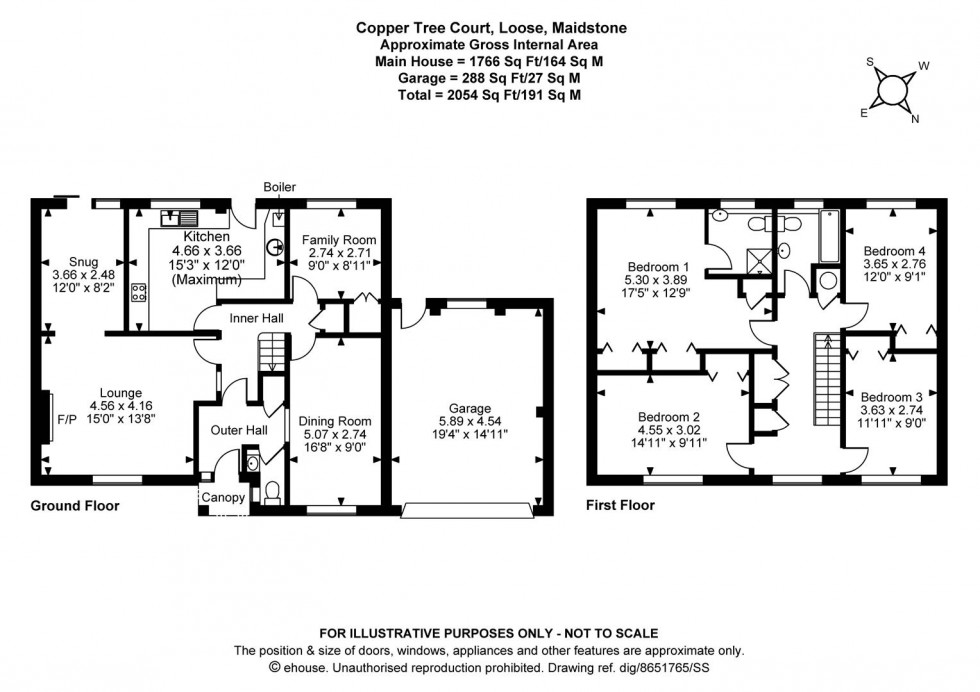 Floorplan for Copper Tree Court, Loose, Maidstone