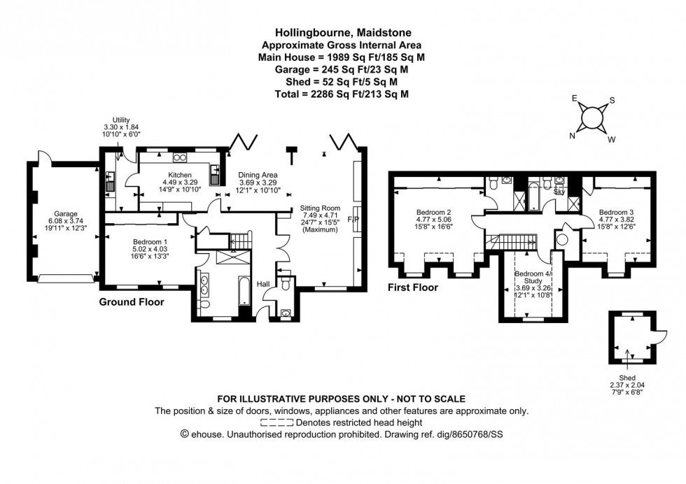 Floorplan for Godfrey Meadow, Hollingbourne, Maidstone