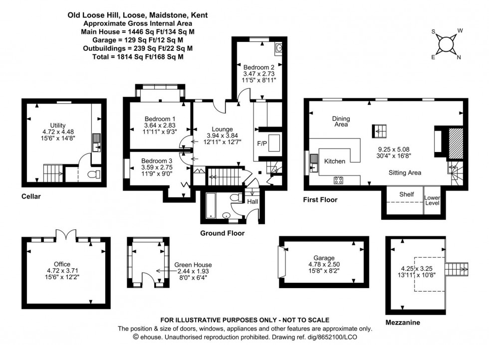 Floorplan for Old Loose Hill, Loose, Maidstone