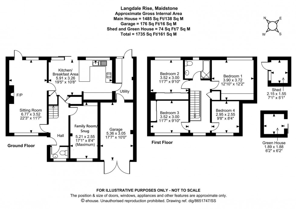 Floorplan for Langdale Rise, Maidstone