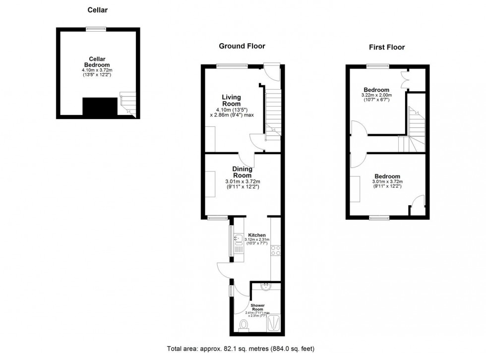Floorplan for Allen Street, Maidstone