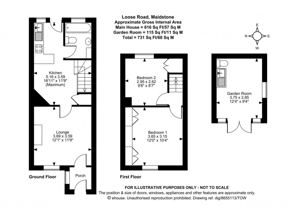 Floorplan for Loose Road, Maidstone