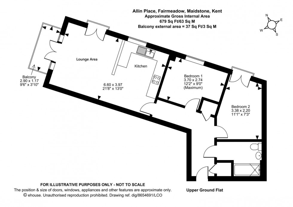 Floorplan for Fairmeadow, Maidstone