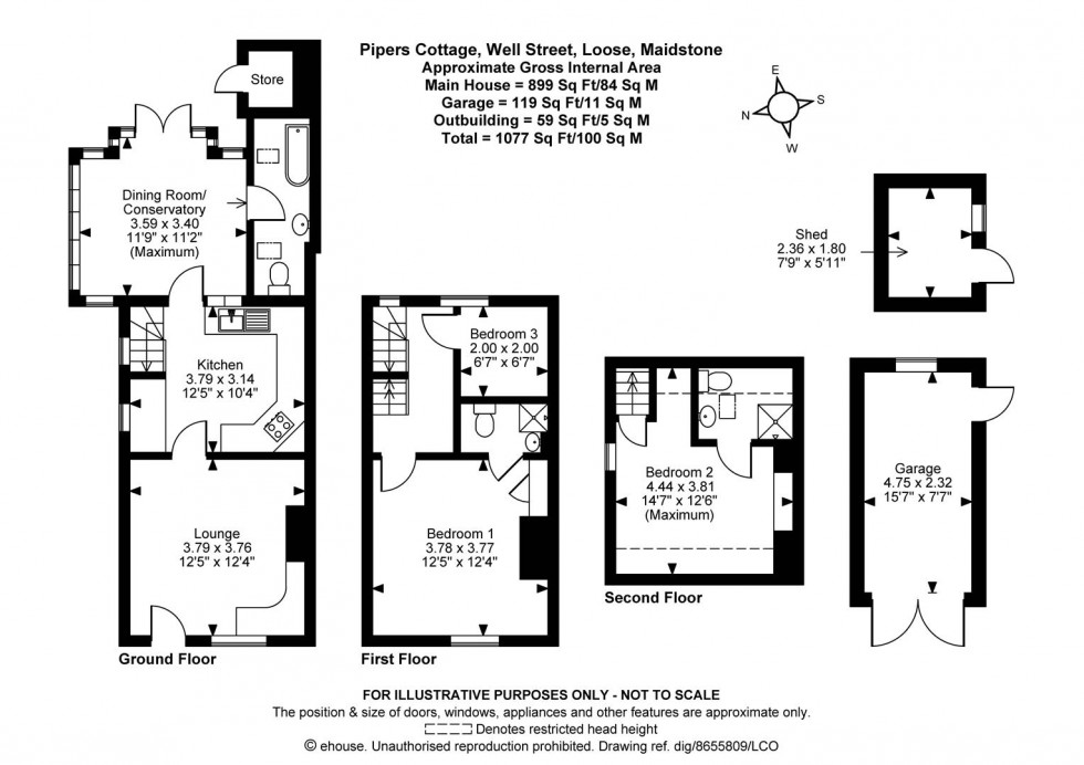 Floorplan for Well Street, Loose, Maidstone