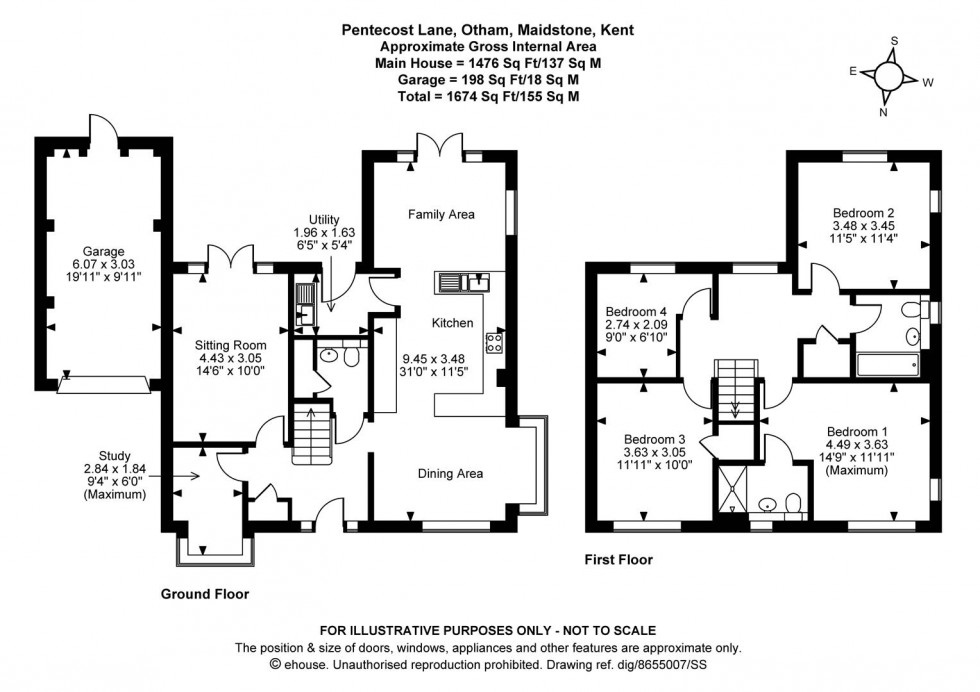 Floorplan for Pentecost Lane, Otham, Maidstone